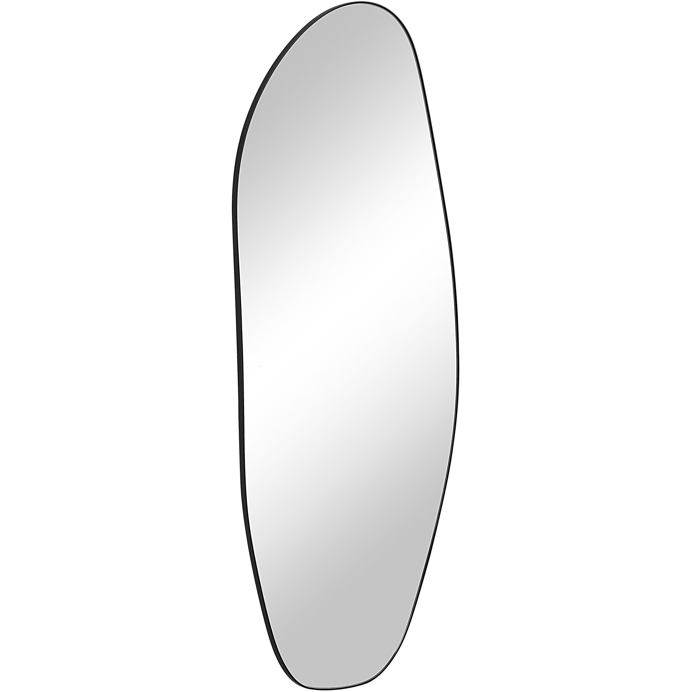 Enina 65 X 25.5 inch Matte Black Wall Mirror