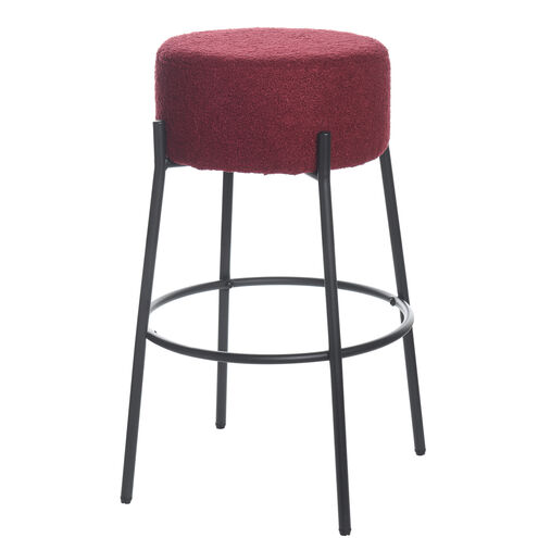Soloist 29 inch Black and Maroon Bar Stool