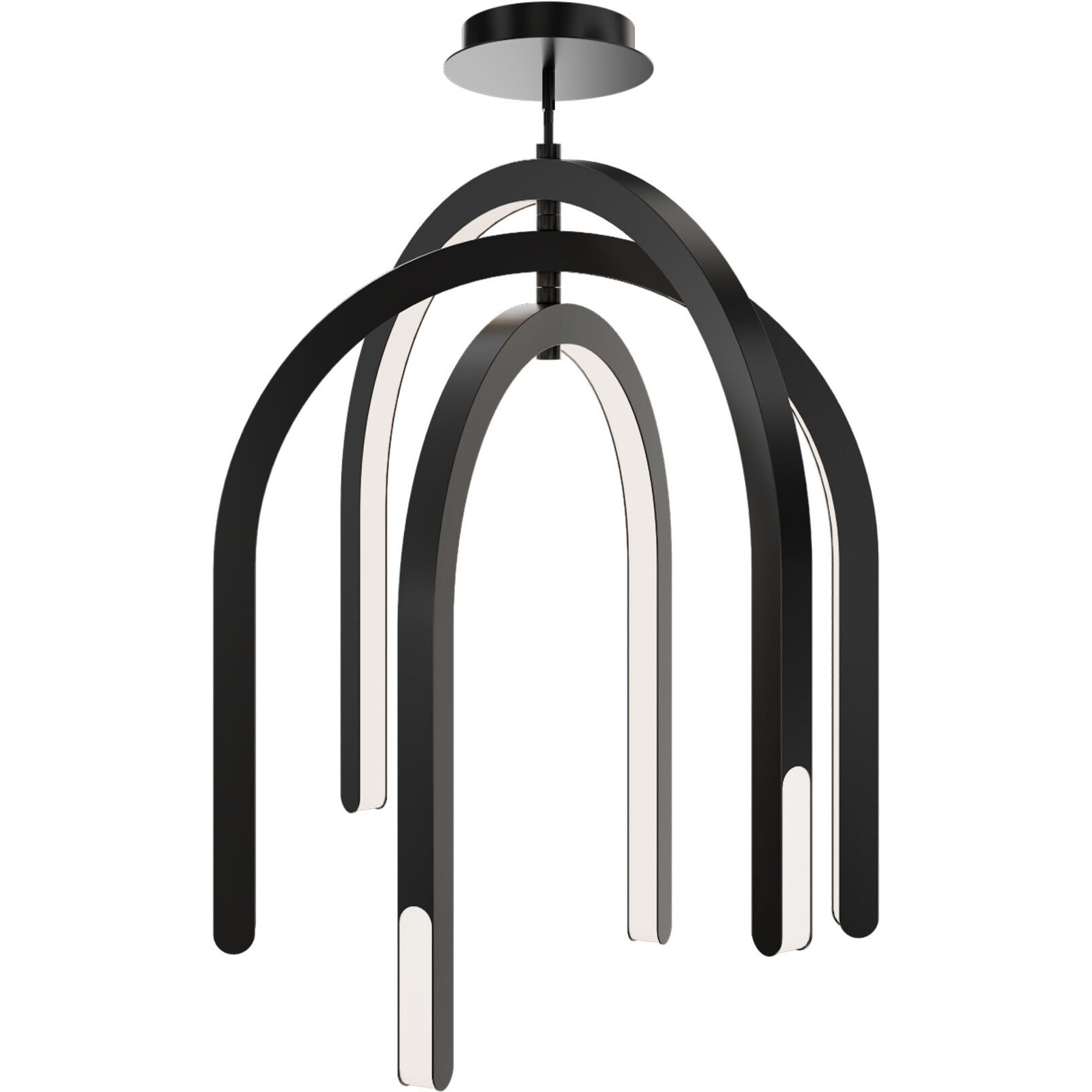 Helmet LED 1.5 inch Black Pendant Ceiling Light in 2700K, dweLED