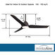 Java 54 inch Kocoa Outdoor Ceiling Fan