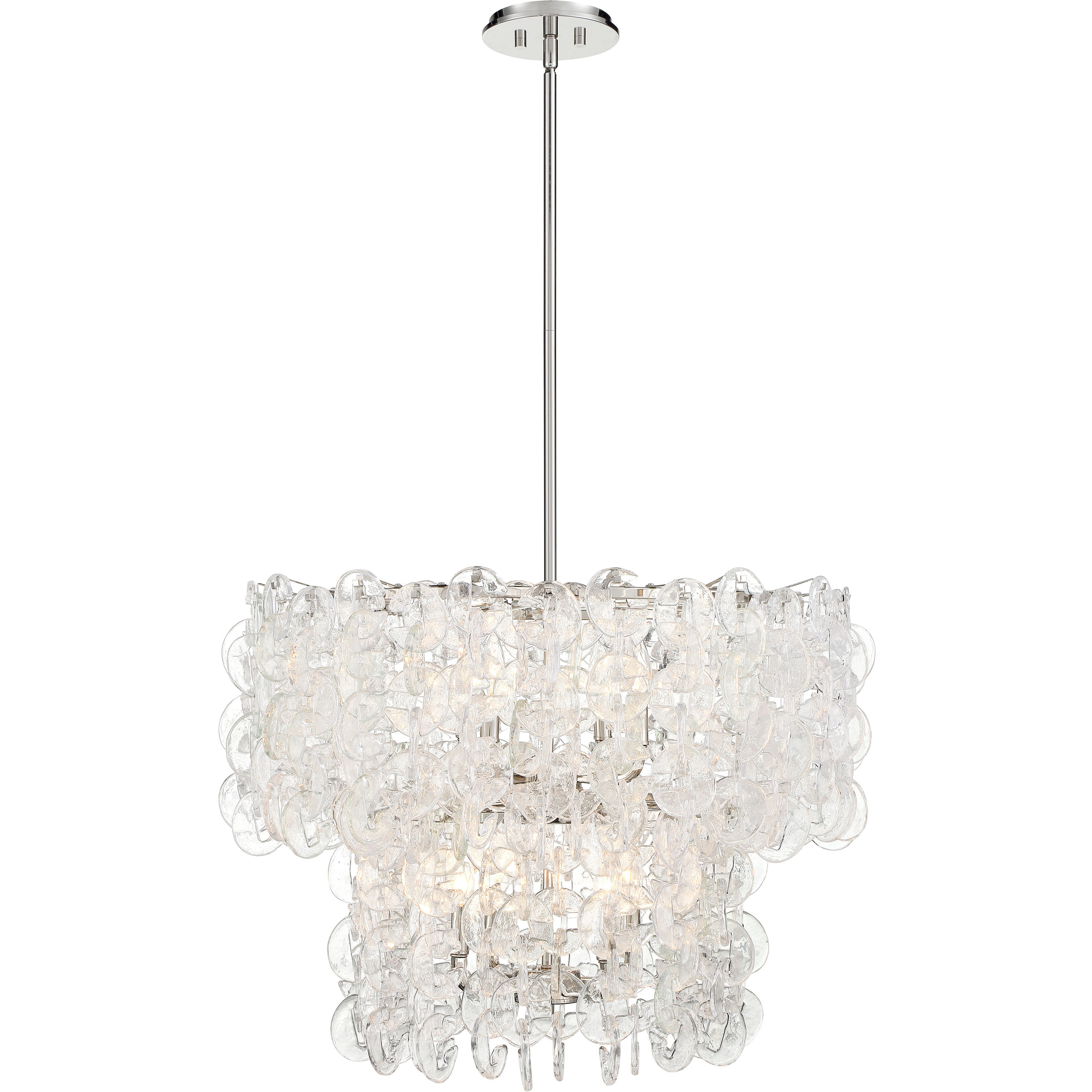 Taffinoe 8 Light 30.13 inch Polished Nickel Pendant Ceiling Light