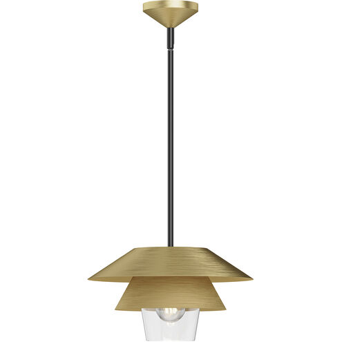 Alora Mood Tetsu 1 Light 13.5 inch Brushed Gold Pendant Ceiling Light