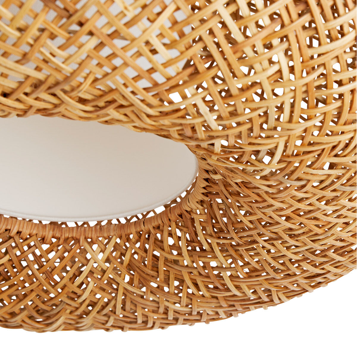 Ingrid 1 Light 43 inch Natural and Antique Brass Pendant Ceiling Light