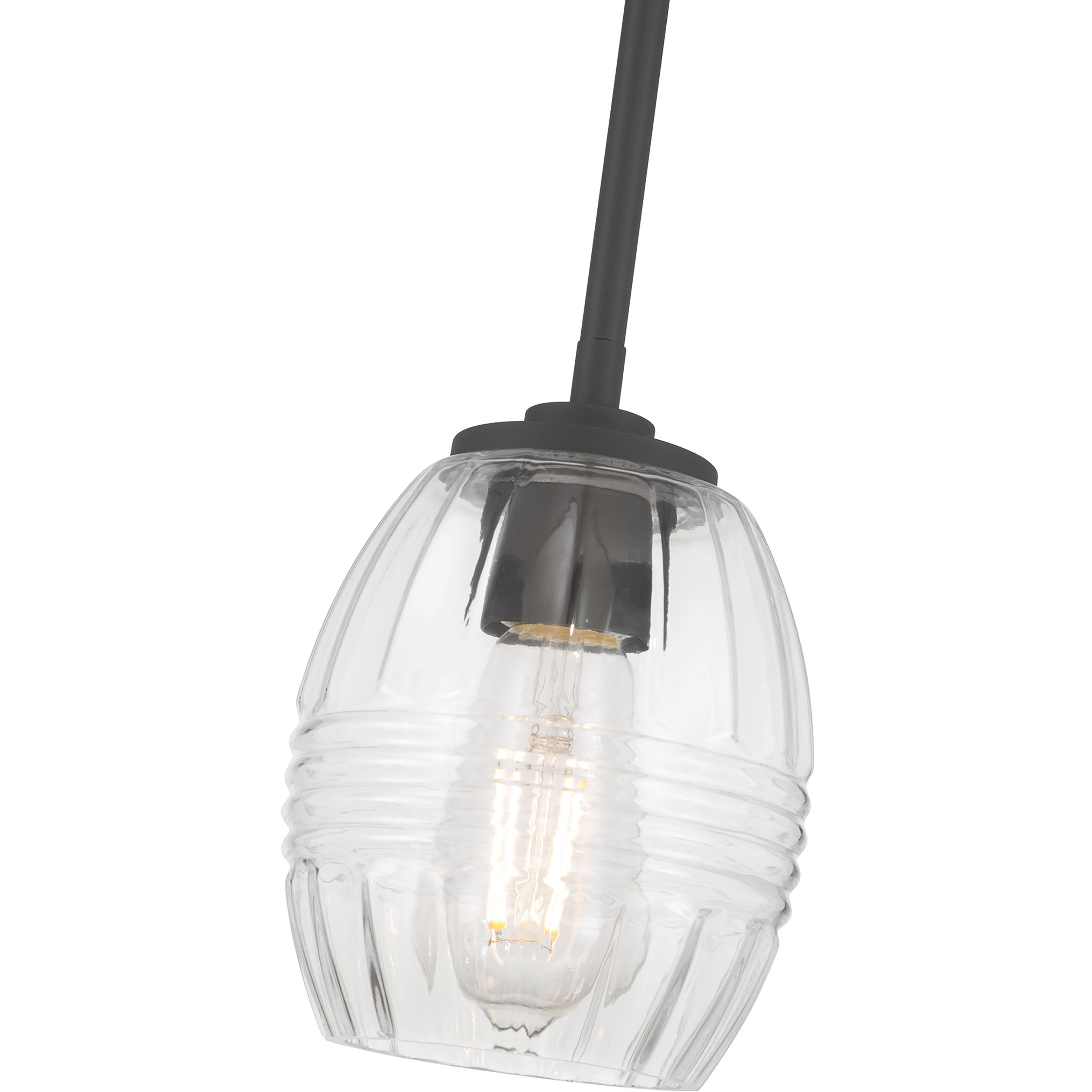 Miravelle 1 Light 5.25 inch Matte Black Mini Pendant Ceiling Light