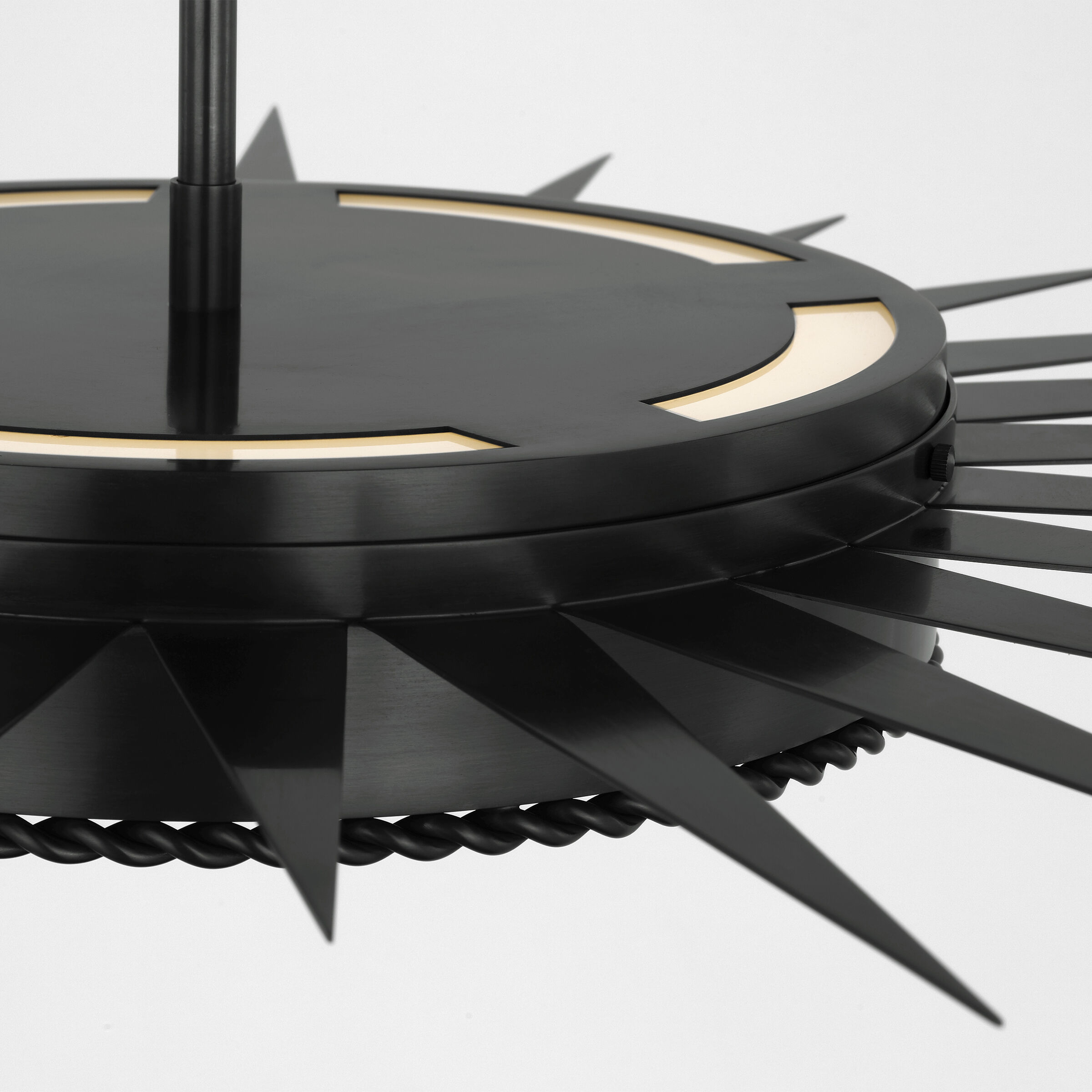 Suzanne Kasler Soleil LED 36 inch Bronze Semi-Flush Mount Ceiling Light