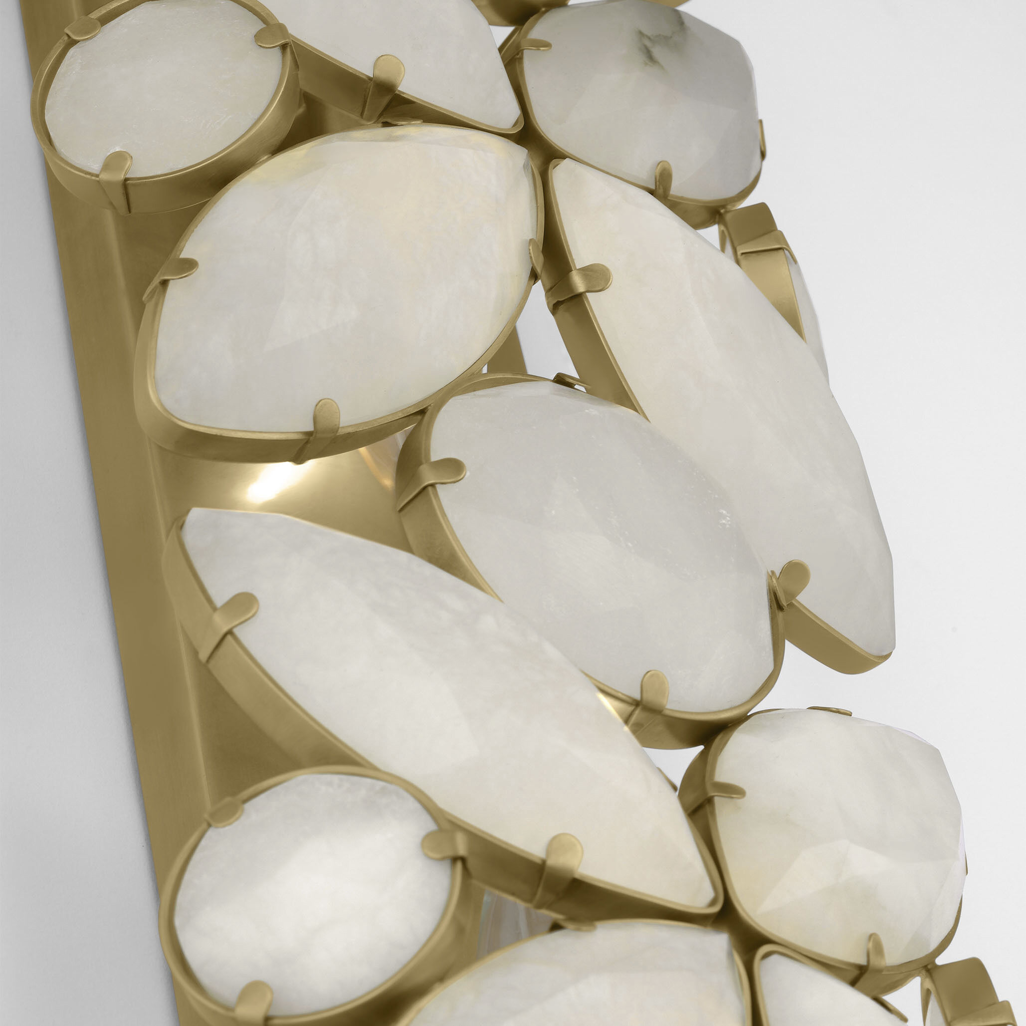 kate spade new york Lloyd Sconce Wall Light in Soft Brass, Alabaster