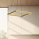 Piazza LED 17.75 inch Brushed Gold Pendant Ceiling Light