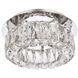 Monroe 1 Light 12 inch Chrome Flush Mount Ceiling Light