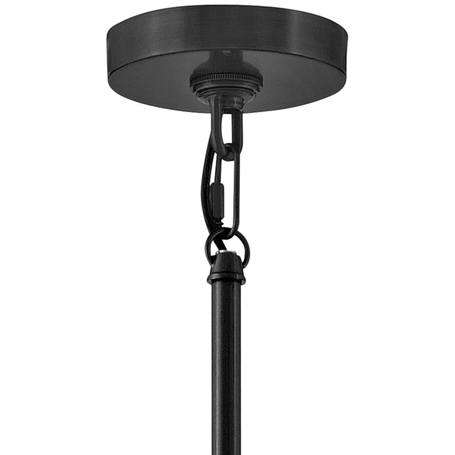 Nala LED 40 inch Black Chandelier Ceiling Light