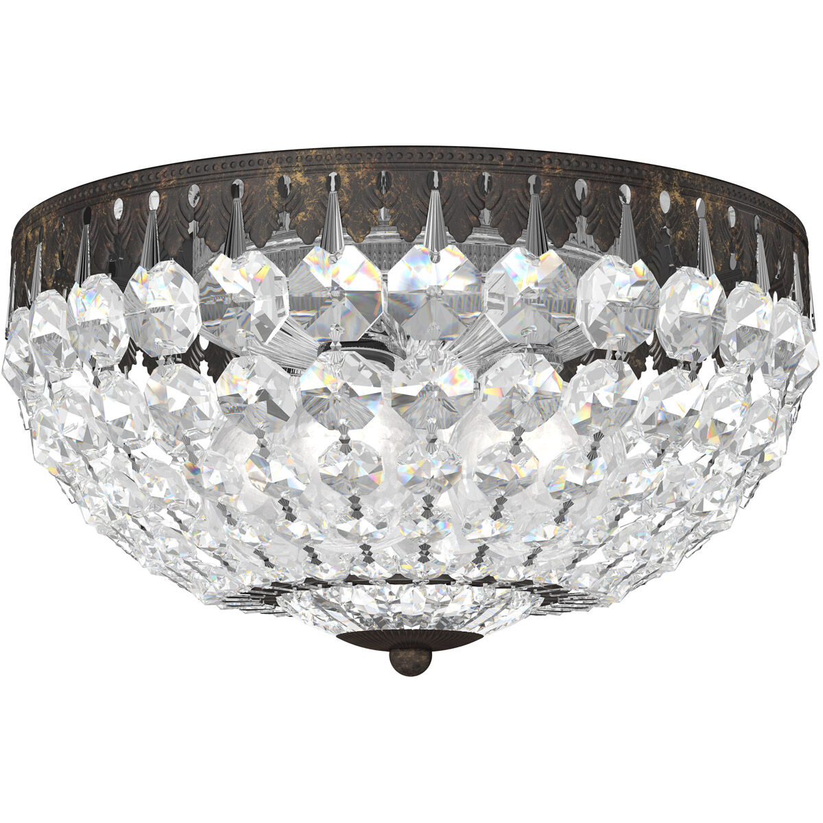 Petit Crystal 4 Light 10 inch Aurelia Flush Mount Ceiling Light in Swarovski