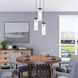 Art Glass 1 Light 5 inch Bronze Mini Pendant Ceiling Light
