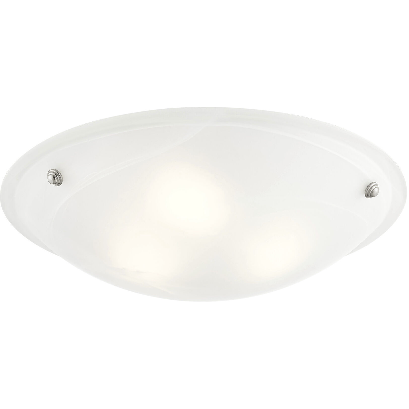 Oasis 3 Light 20 inch Brushed Nickel Semi-Flush Mount Ceiling Light