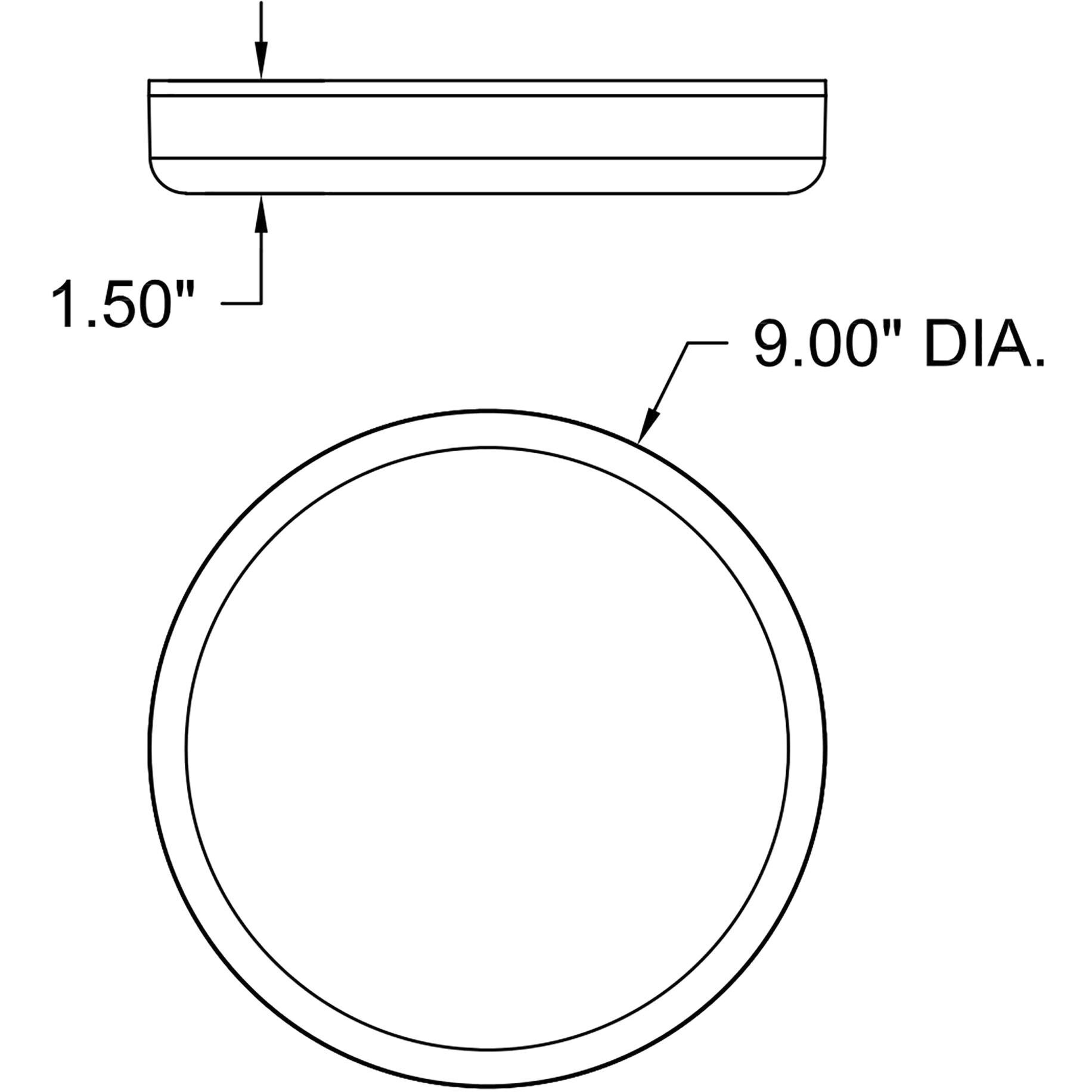 Infinite LED 9 inch White Flush Mount Ceiling Light