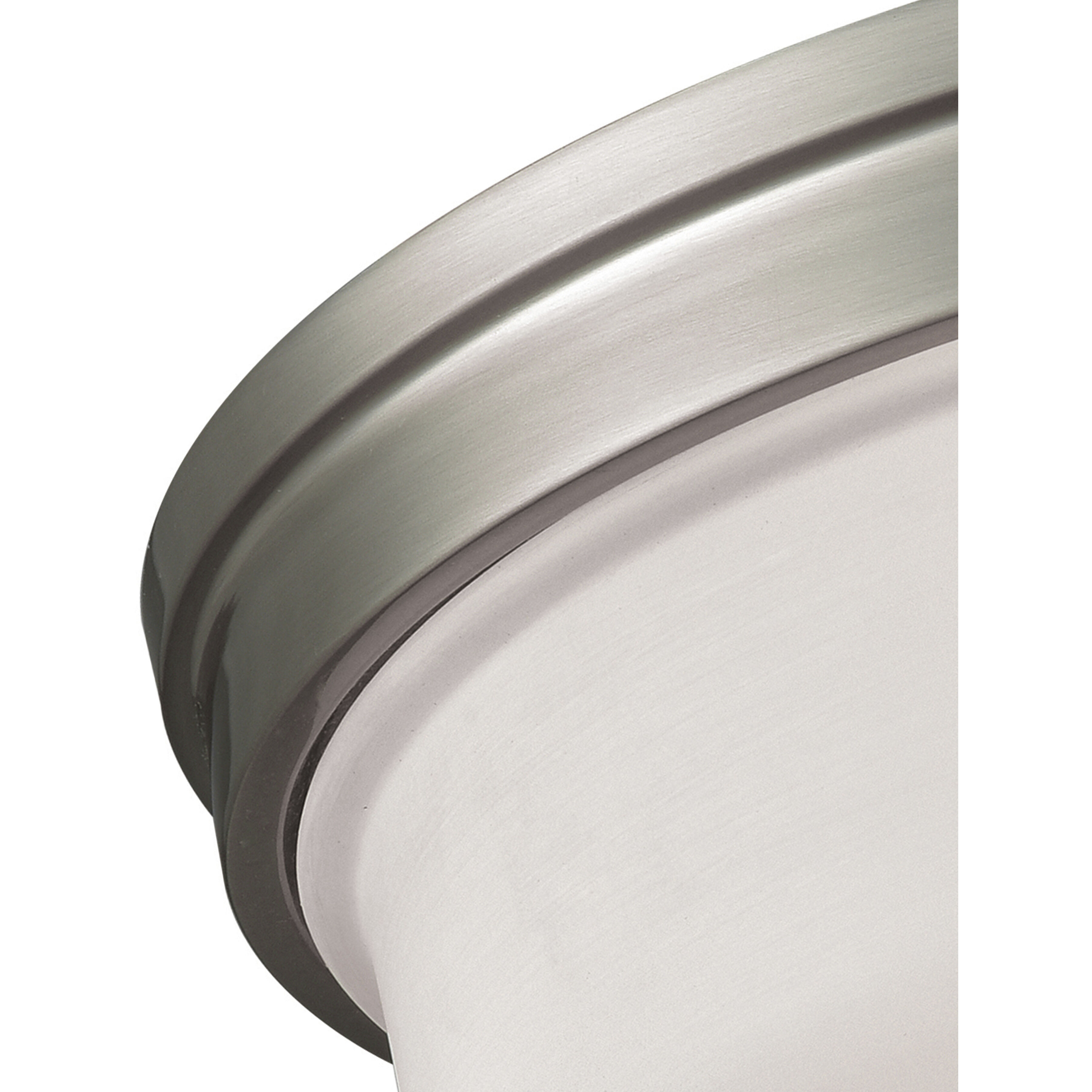 Casual Mission 3 Light 13 inch Brushed Nickel Flush Mount Ceiling Light