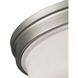 Casual Mission 3 Light 13 inch Brushed Nickel Flush Mount Ceiling Light