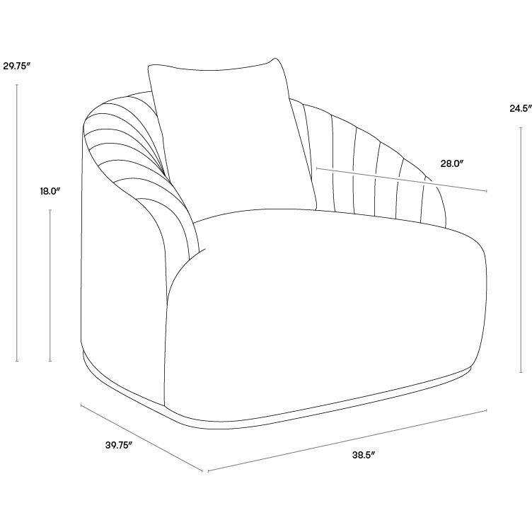 Astrid Polo Club Stone Armchair