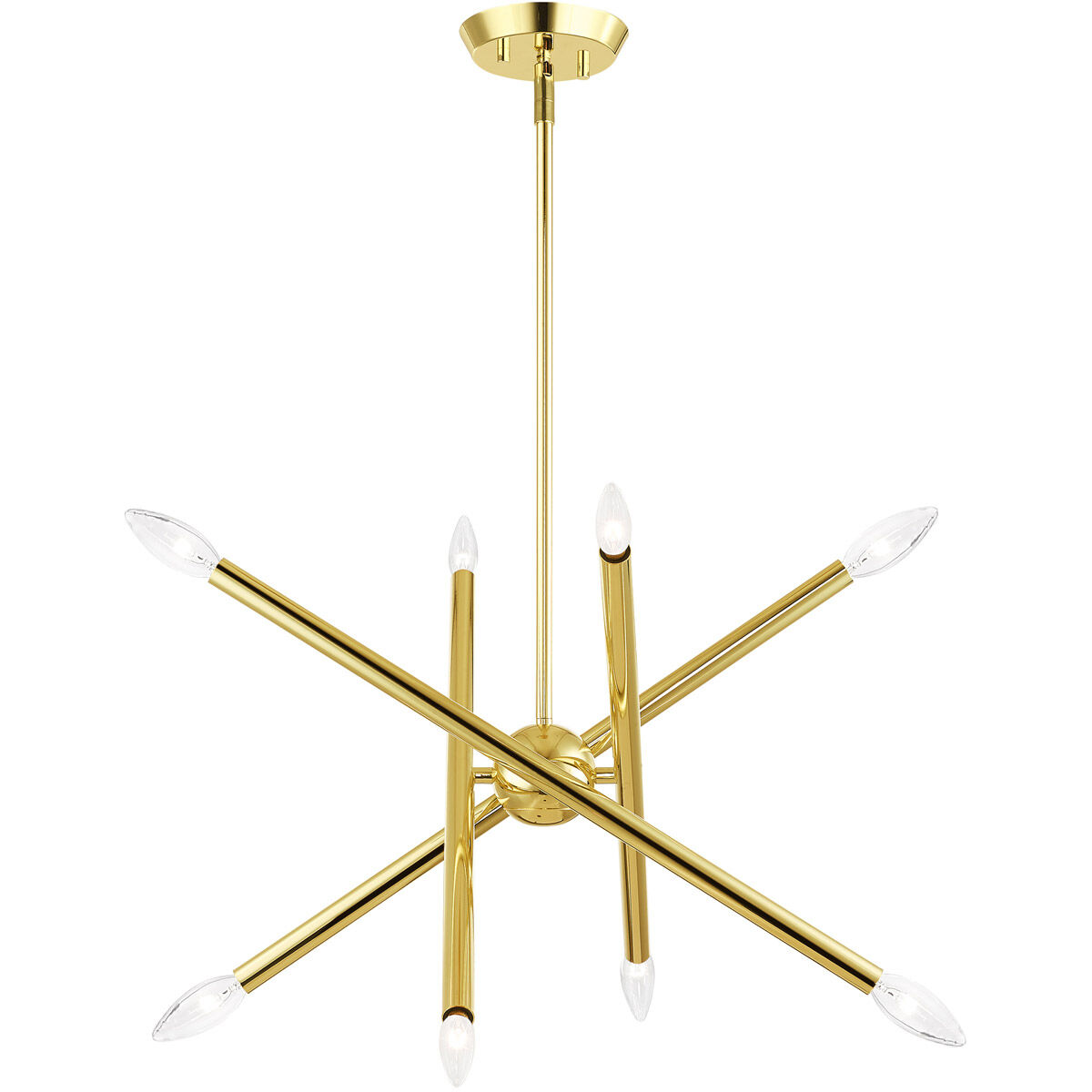 Soho 8 Light 20 inch Polished Brass Chandelier Ceiling Light