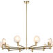 Cloudburst 10 Light Champagne Gold Pendant Ceiling Light