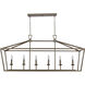 Lacey 6 Light 49 inch Antique Silver Leaf Pendant Ceiling Light