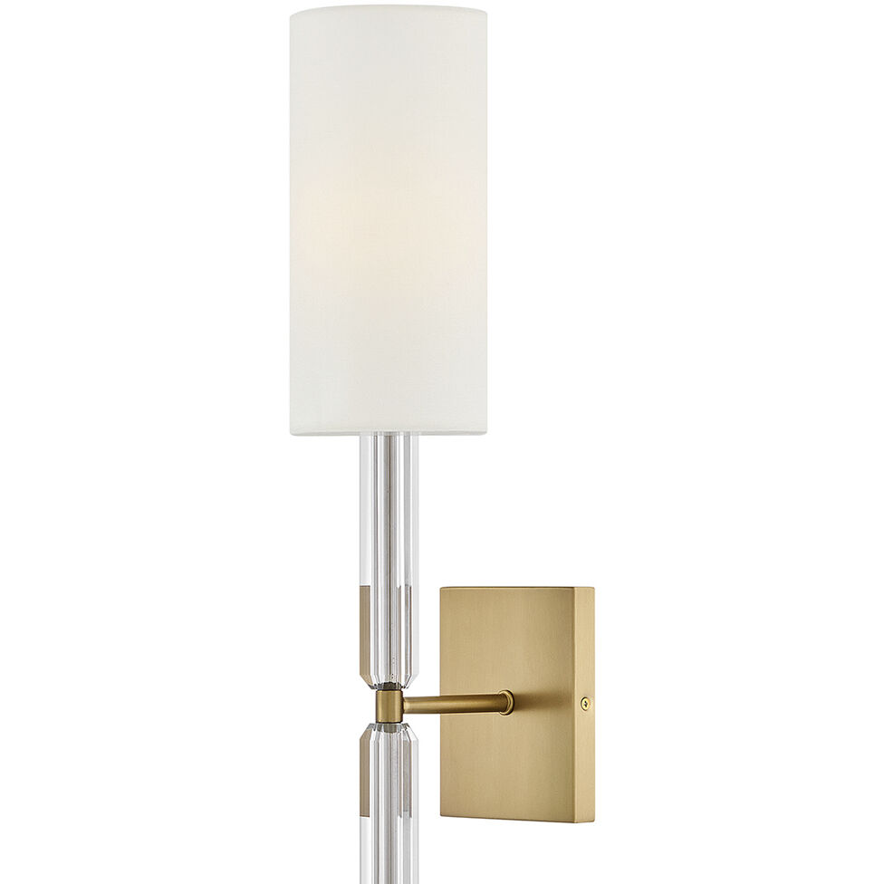 Anika Sconce Wall Light in Lacquered Brass