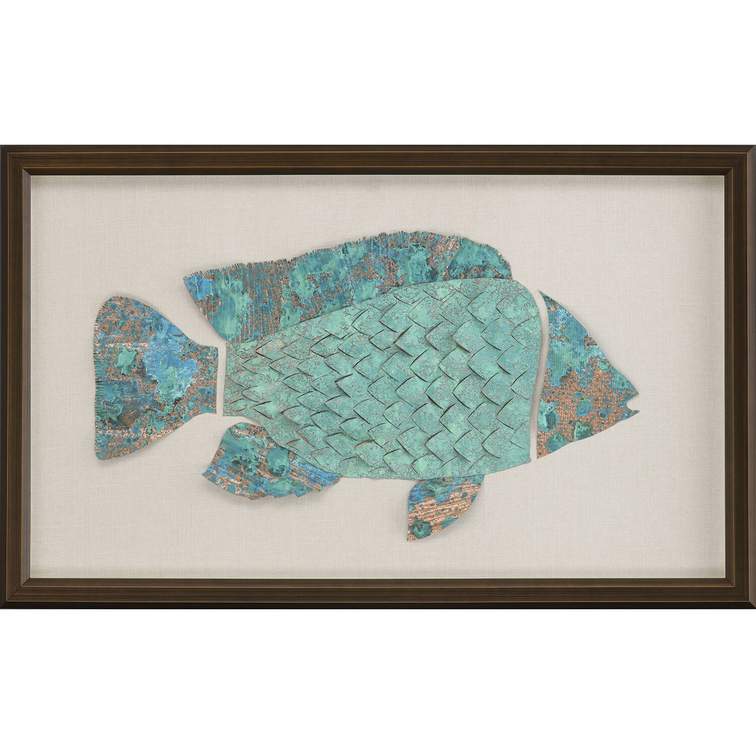 Ocean Wonder Turquoise and Metallic Framed Art, The Studio
