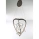 Basilica LED 15 inch Oil Rubbed Bronze Chandelier Ceiling Light
