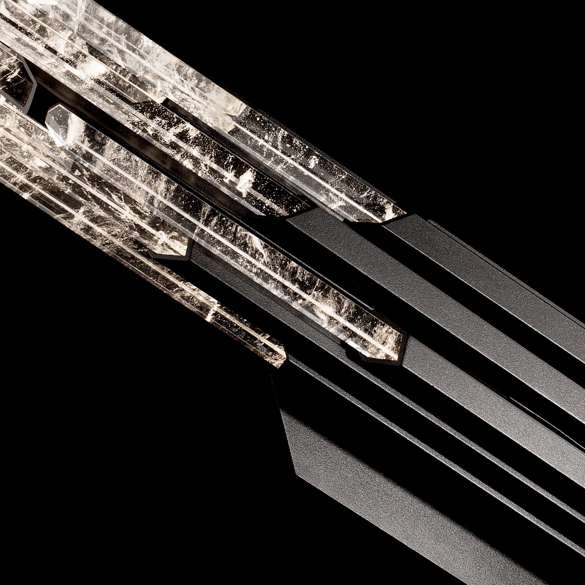 Beyond Organza LED 38 inch Black Bath Vanity & Wall Light