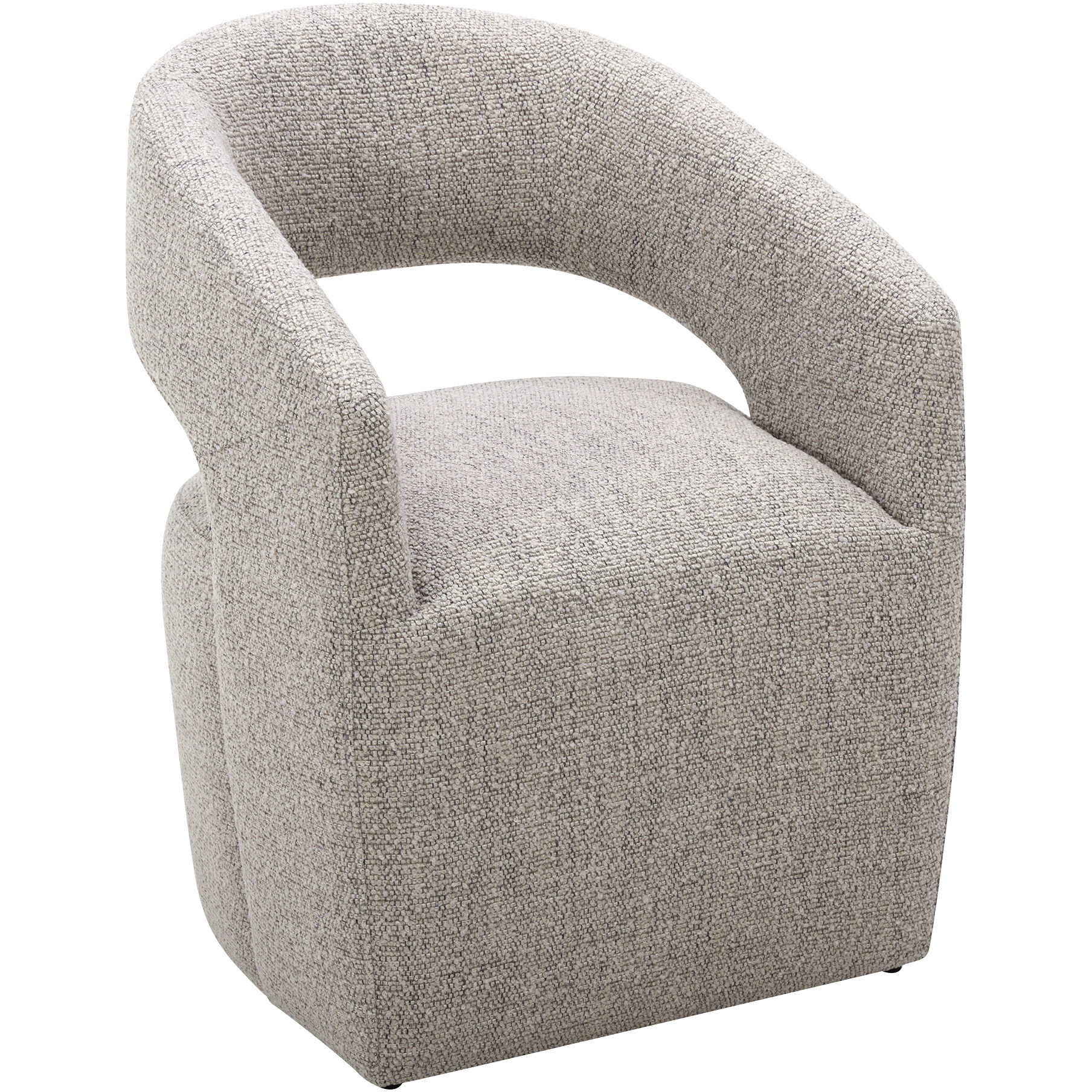 Barrow Grey Storm Dining Chair, Rolling