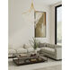 Pearl LED 49.25 inch Legacy Brass Chandelier Ceiling Light
