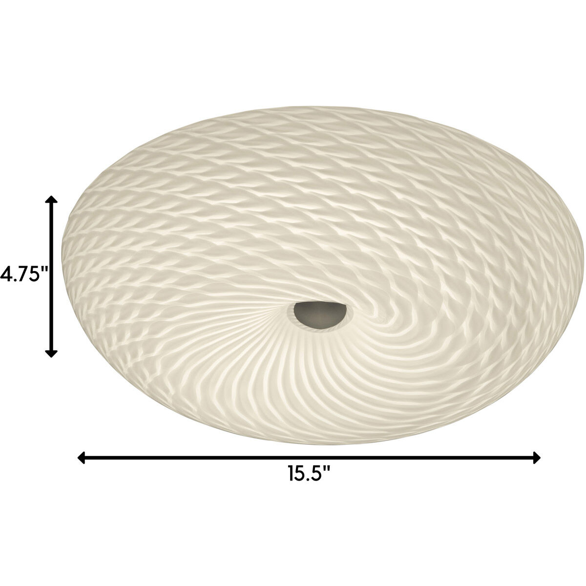 Swirled 2 Light 15.5 inch Chrome Flush Mount Ceiling Light