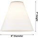 Ballston Ballston Cone LED 36 inch White and Polished Chrome Island Light Ceiling Light in Seedy Glass