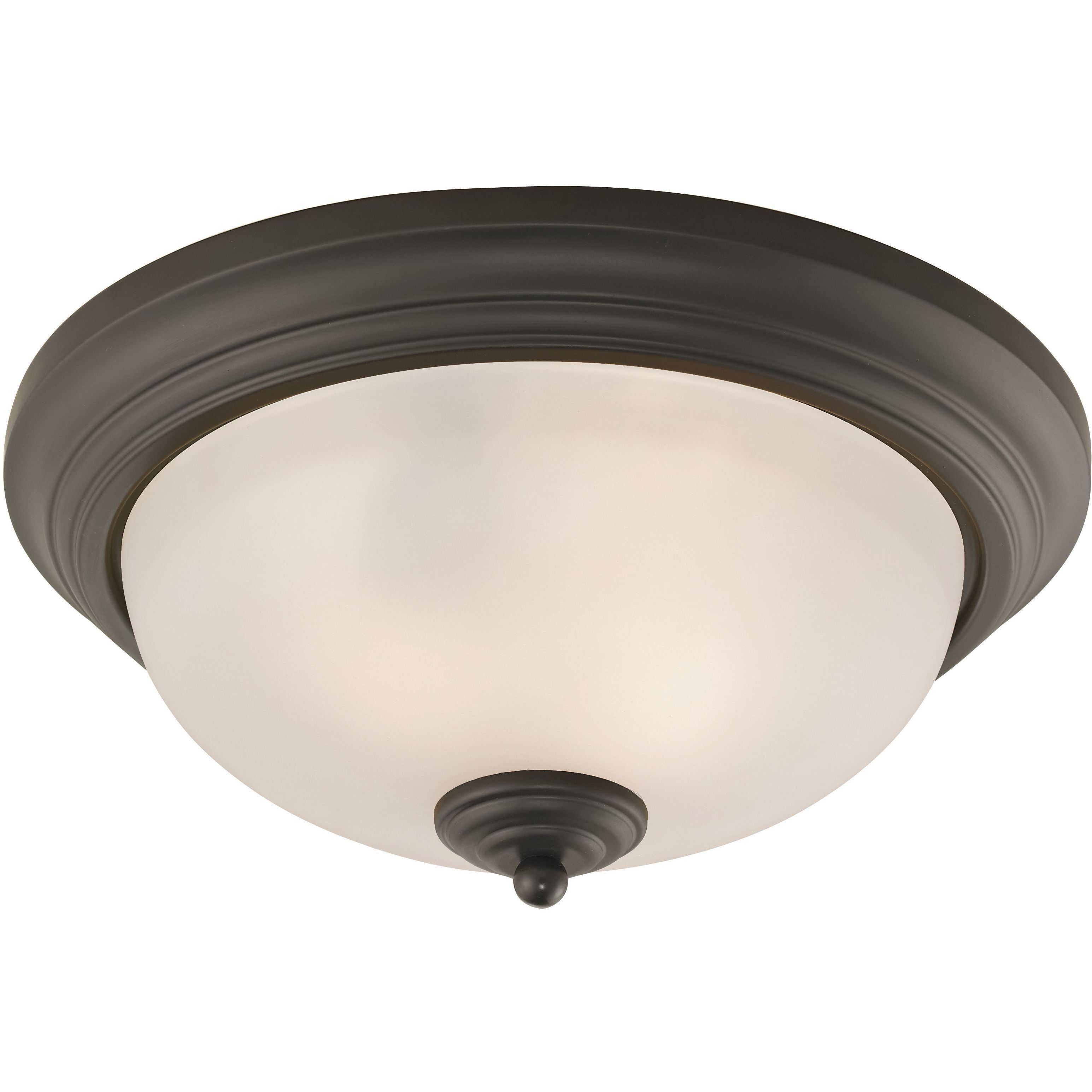 Huntington 2 Light 13 inch Oil Rubbed Bronze Flush Mount Ceiling Light