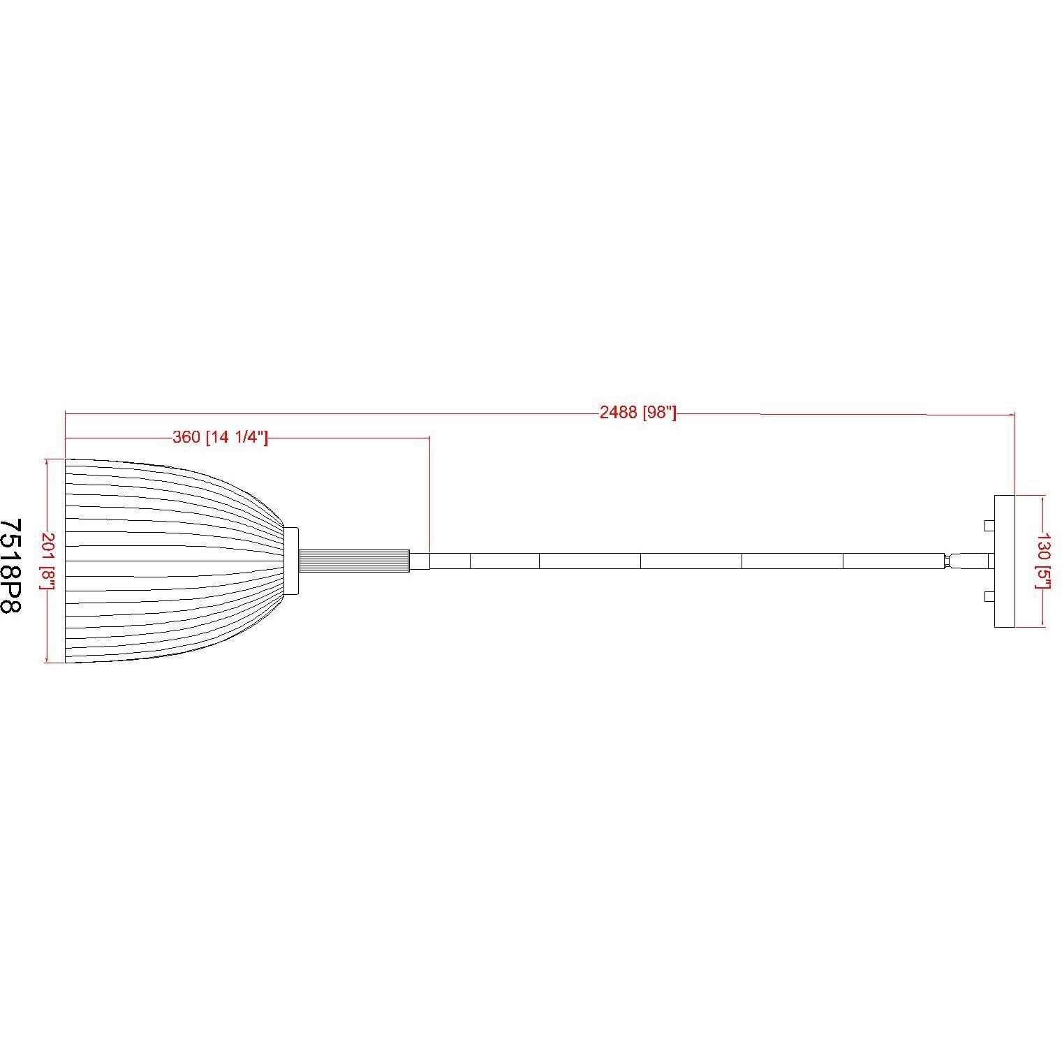 Naya 1 Light 8 inch Modern Gold Pendant Ceiling Light