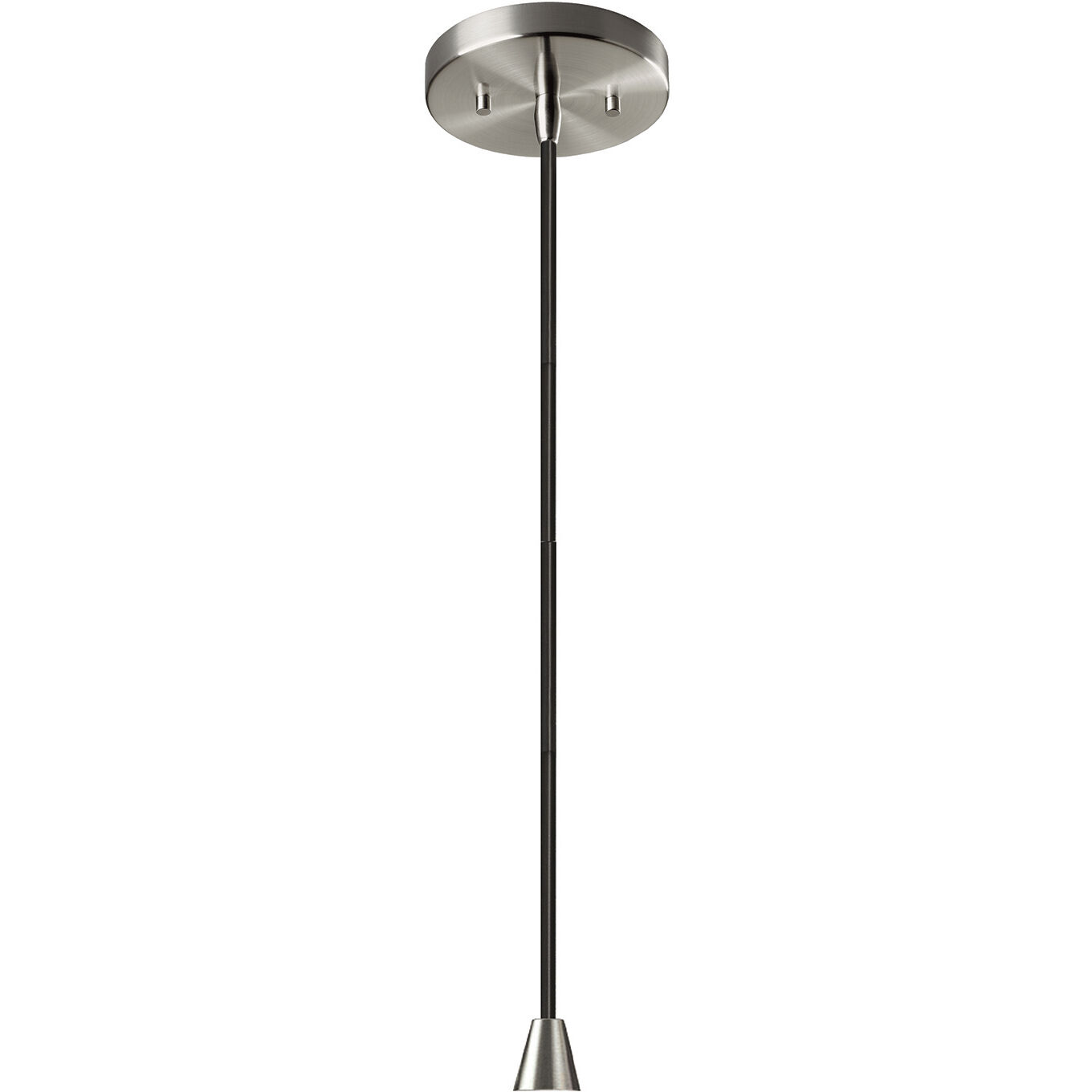 Radiance Collection 1 Light 12 inch Polished Chrome and Matte White and Black Pendant Ceiling Light