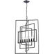 Capri 7 Light 24 inch Raw Steel Lantern Chandelier Ceiling Light