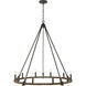 Harwell 10 Light 49.75 inch Antique Millwood Chandelier Ceiling Light