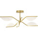 Sean Lavin Belterra LED 29.9 inch Natural Brass Flushmount/Chandelier Ceiling Light, Integrated LED