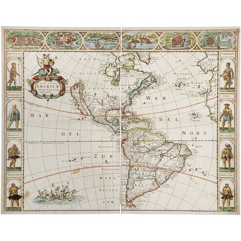 World Map Multi Wall Art