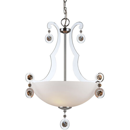 Rea 3 Light 18 inch Chrome Bowl Pendant Ceiling Light