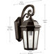 Courtyard 1 Light 18 inch Rubbed Bronze Outdoor Wall in A19, Medium