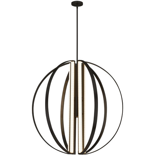 Liv LED 36 inch Matte Black Chandelier Ceiling Light