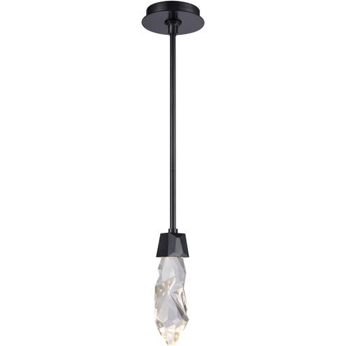 Angelus 1 Light 5.5 inch Satin Brushed Black Mini Pendant Ceiling Light