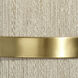 Carousel 1 Light 8.25 inch Brushed Brass Wall Sconce Wall Light, Inline