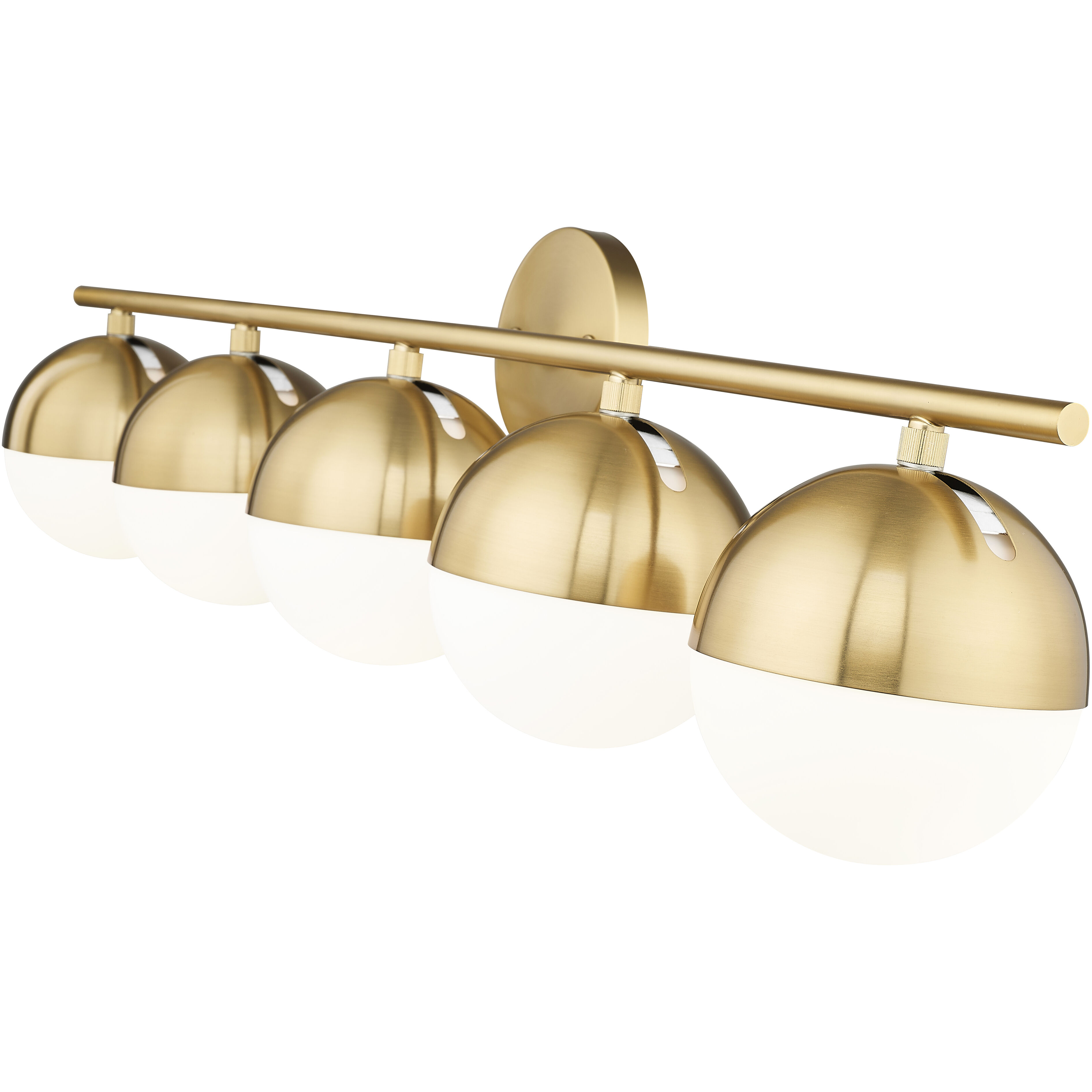 Realm Sphere 5 Light 40 inch Modern Gold Bath Vanity Wall Light