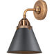 Nouveau 2 Appalachian LED 8 inch Antique Copper Sconce Wall Light in Matte Black