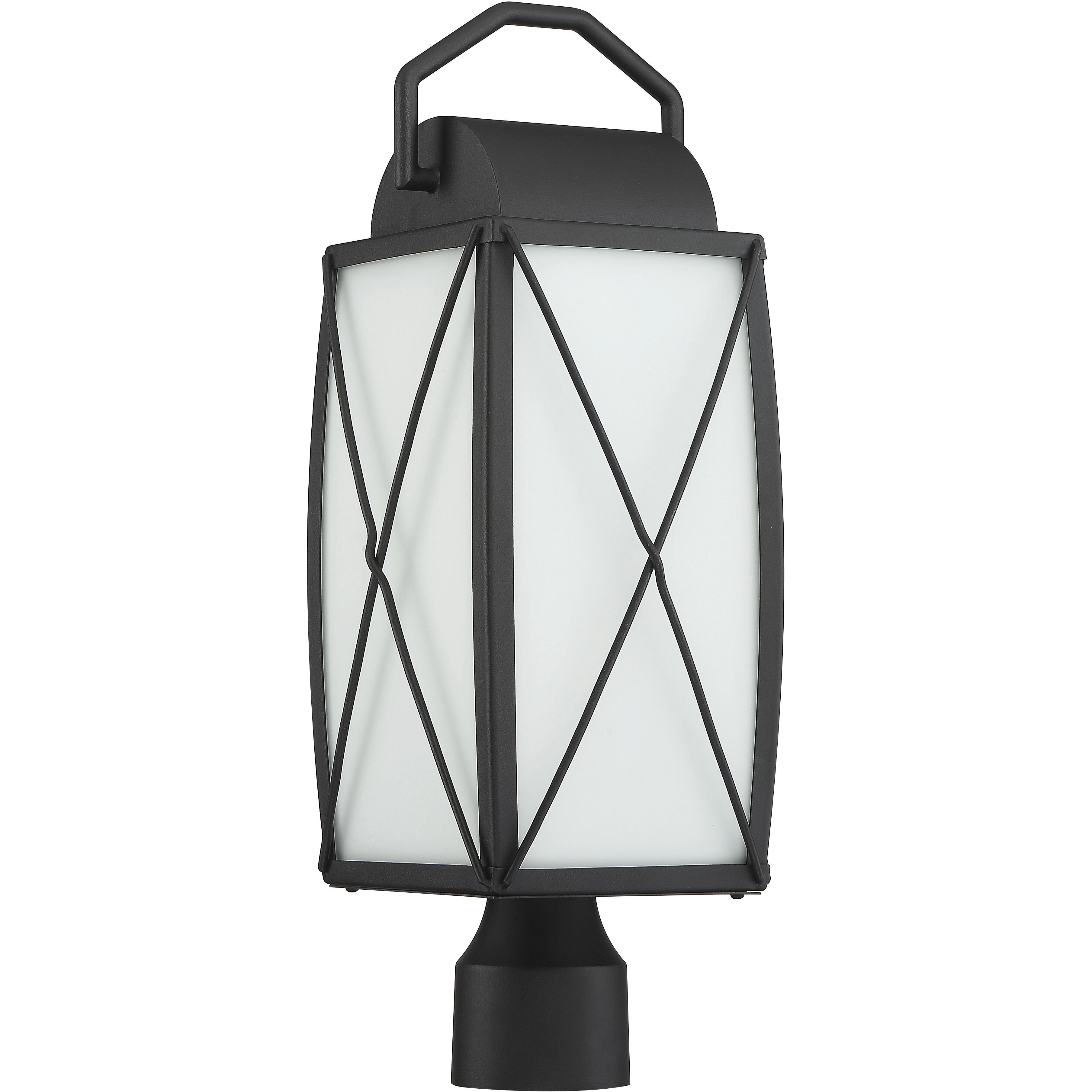 Fairlington 1 Light 19.75 inch Black Outdoor Post Lantern