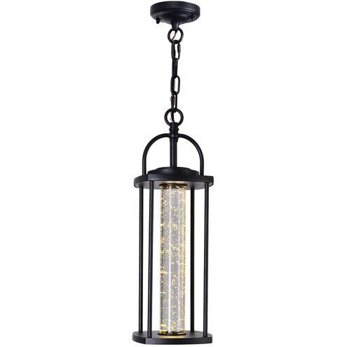 Greenwood LED 6 inch Black Outdoor Hanging Light