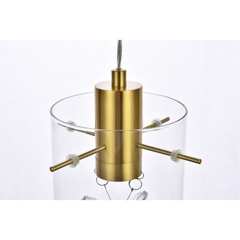 Hana 12 Light 22 inch Gold Pendant Ceiling Light