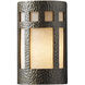 Ambiance Cylinder LED 9.25 inch Harvest Yellow Slate Outdoor Wall Sconce, Small