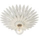 Broche 1 Light 11 inch Matte White Flush Ceiling Light
